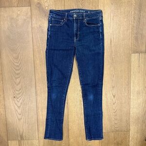 American Eagle Dark Blue Super Stretch Jeans